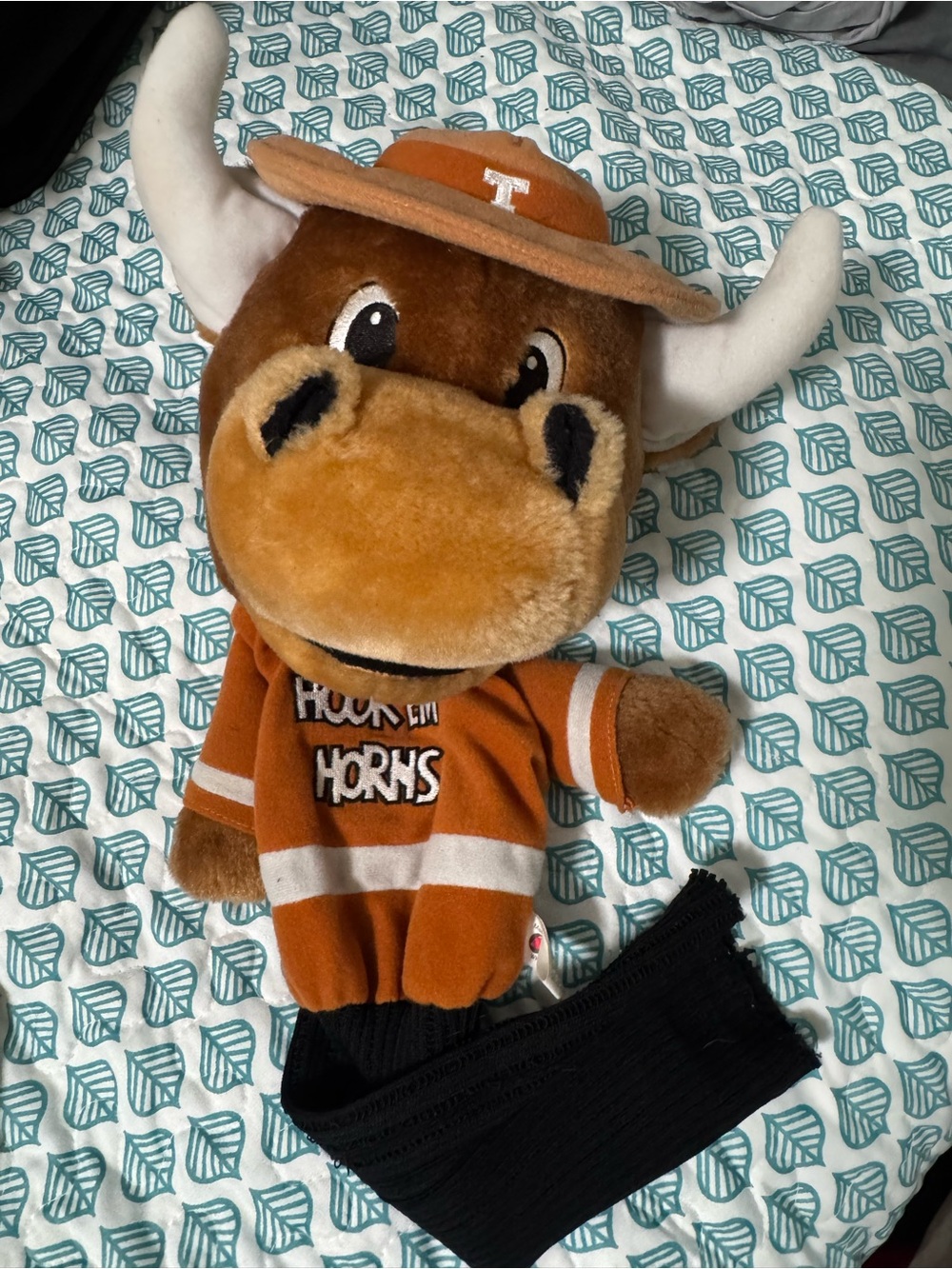 Dakine Orange and White Plush Headcover with Black Knit Sleeve